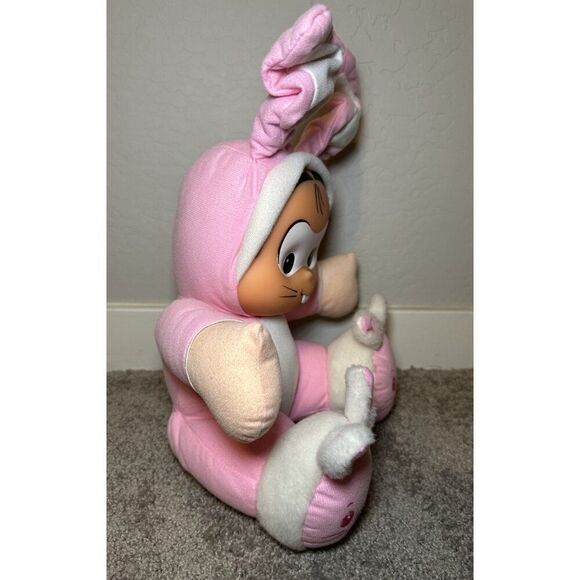 Vintage Turma Da Monica Plush Monica‎ Doll Bunny Suit Slippers HTF Monicas Gang - Picture 7 of 12